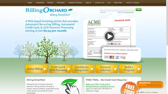 Billingorchard.com – Invoicing Software With Great Accounting Features