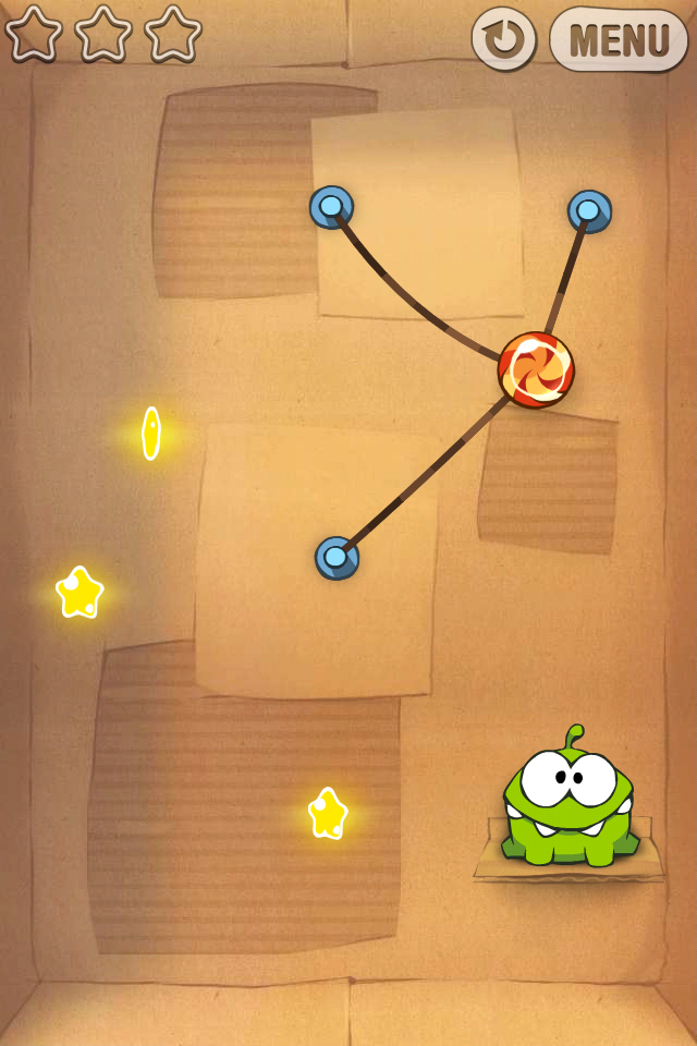 超级好玩的iPhone益智游戏Cut the Rope