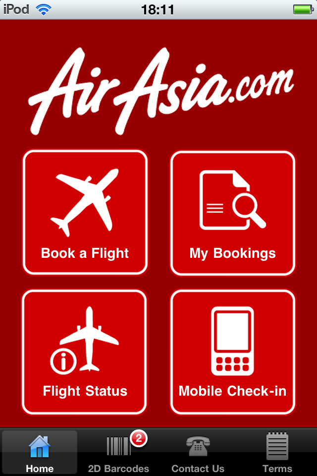 iPhone程序 - AirAsia