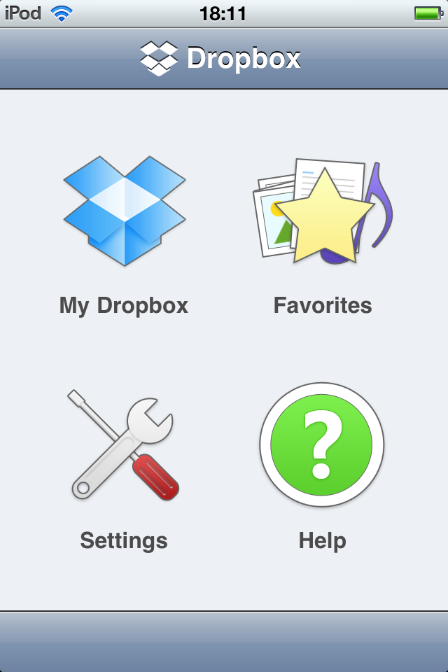 非常好用iPhone网络文件同步应用程序 – DropBox