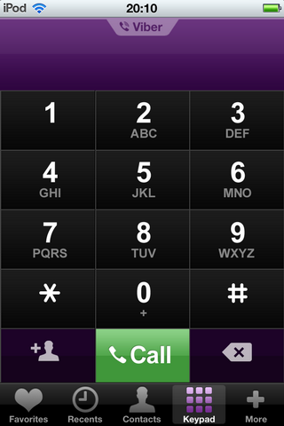 iPhone程序 - Viber - Free Phone Calls2